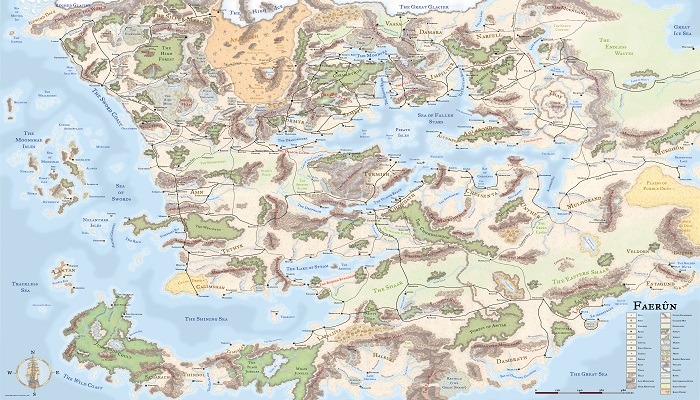 Faerun Map